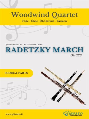 cover image of Woodwind Quartet "Radetzky March" score & parts